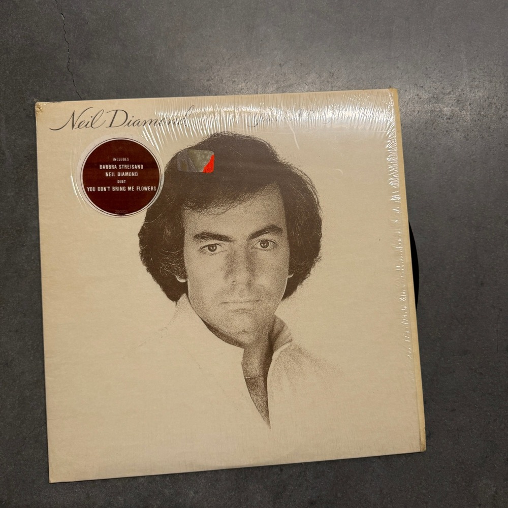 Neil Diamond You Don't Bring Me Flowers Vinyl LP Columbia 1978 FC 35625 Pop Rock
